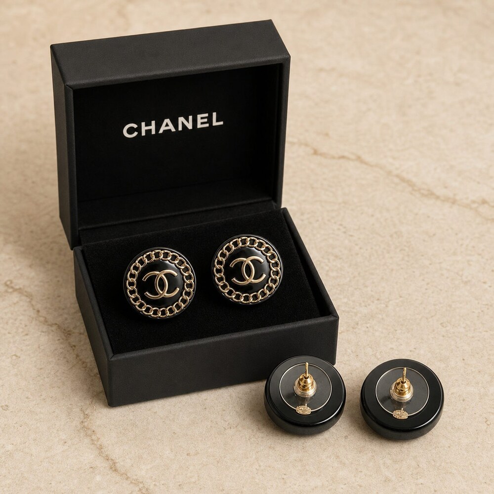 CHANEL Classic Parisian Earrings Style 42 | New with Box - Picture 5 of 9